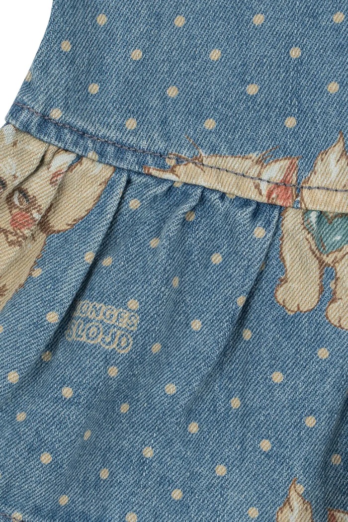 Haljina A-kroja traper MAGOT DRESS GOTS Konges Sløjd KS106127.9BY2 plava