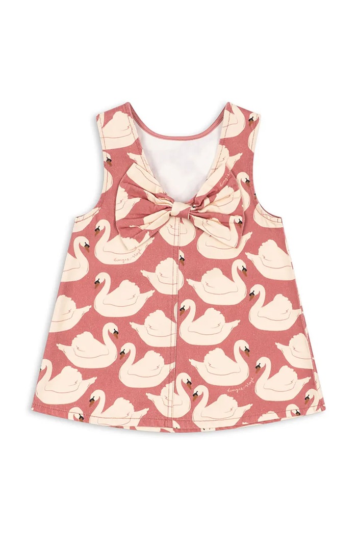 Djevojčice Konges Sløjd Ljetna haljina od pamuka MAGOT BOW DRESS GOTS KS106125.9BY2 roza