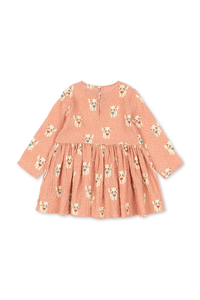 Konges Sløjd Haljina A-kroja od pamuka s elastanom ELIN DRESS GOTS KS105977.9BY2 roza AW26