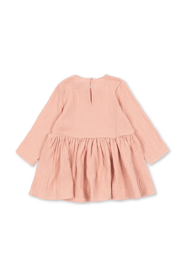 Konges Sløjd Sukienka bawełniana COCO MIAO DRESS GOTS KS105948.9BY2 różowy AW26