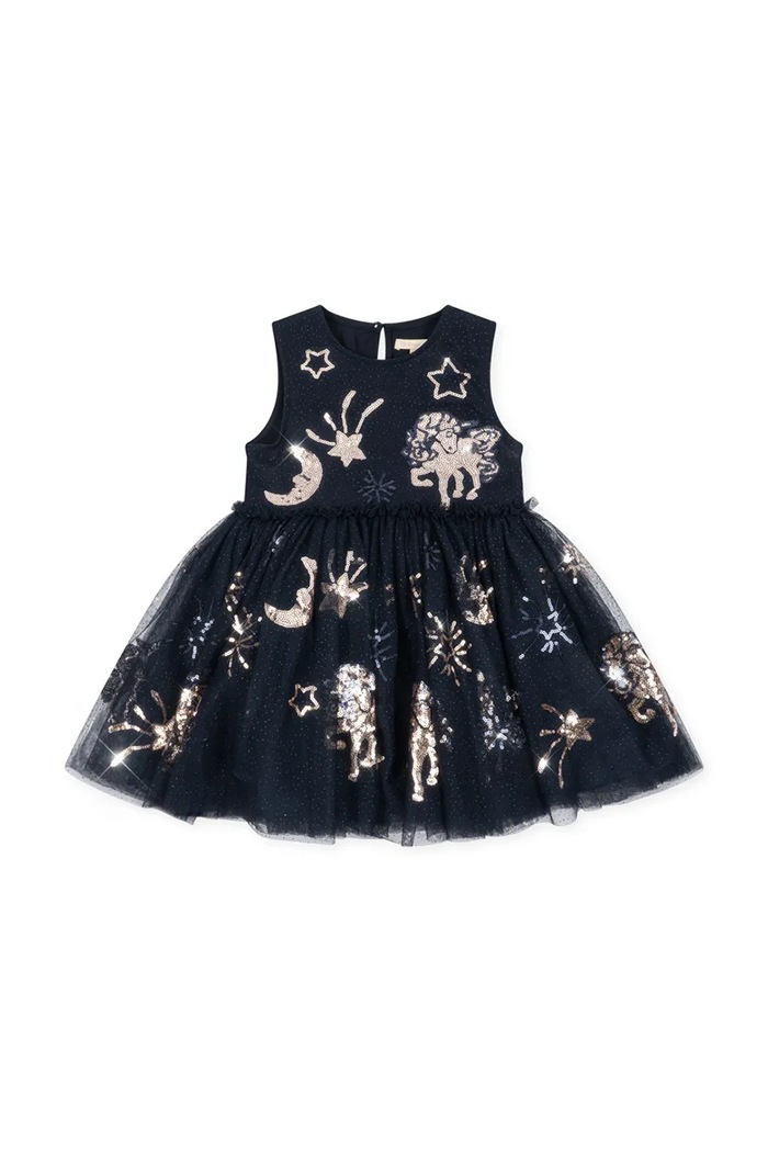 Konges Sløjd Sukienka princeska YVONNE DRESS GRS granatowy KS106332.9BY2