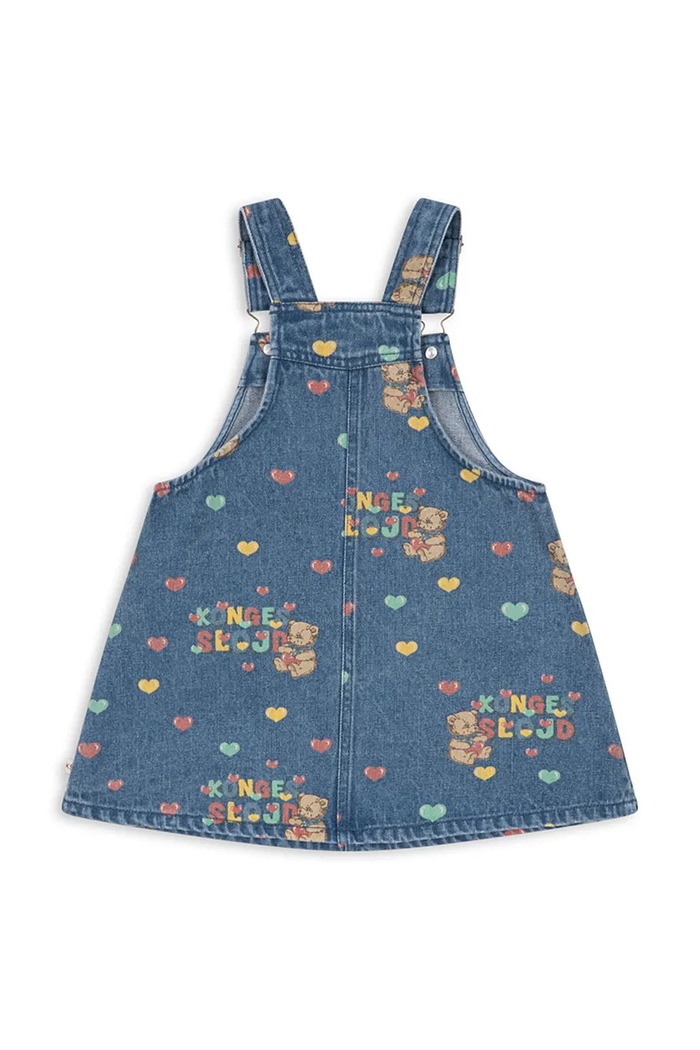 Κοριτσίστικα Konges Sløjd φόρεμα ντένιμ MAGOT OVERALL DRESS GOTS KS106130.9BY2 μπλε