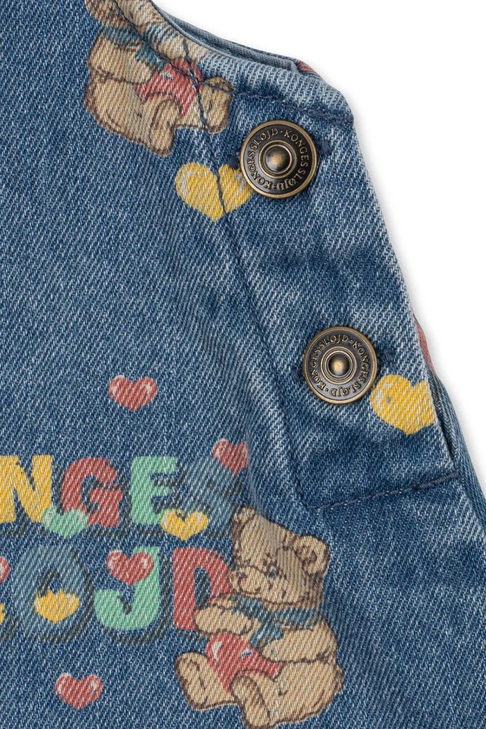 Konges Sløjd φόρεμα ντένιμ MAGOT OVERALL DRESS GOTS KS106130.9BY2 μπλε