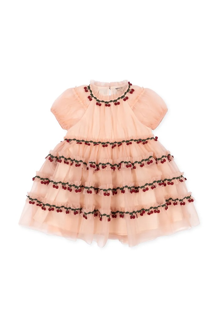 Konges Sløjd Sukienka babydoll JOELLE DRESS KS106049.9BY2 różowy AW26