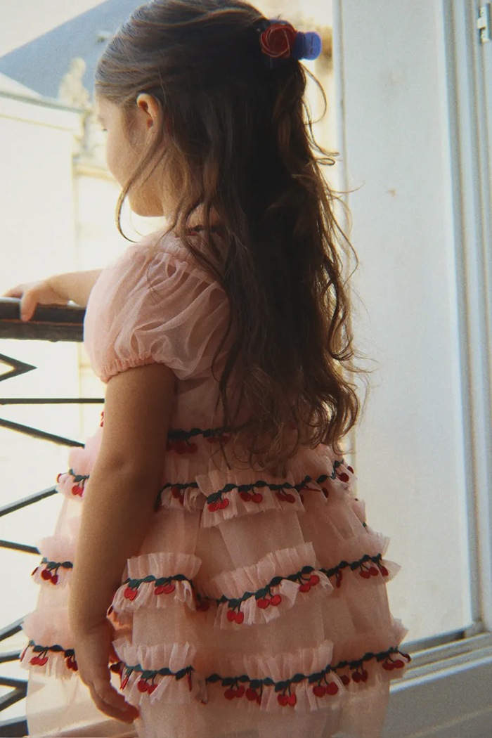 Sukienka babydoll JOELLE DRESS Konges Sløjd KS106049.9BY2 różowy