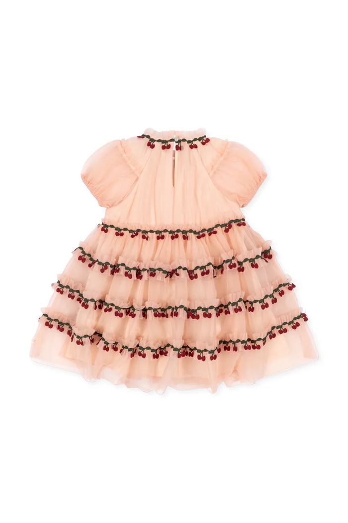 Dziewczynka Konges Sløjd Sukienka babydoll JOELLE DRESS KS106049.9BY2 różowy