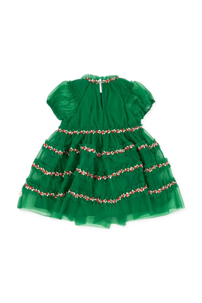 Κοριτσίστικα Konges Sløjd φόρεμα babydoll JOELLE DRESS KS106049.9BY2 πράσινο