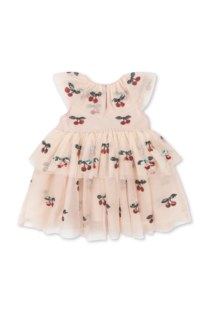 Dziewczynka Konges Sløjd sukienka rozkloszowana YVONNE FAIRY DRESS KS107625.9BY2 beżowy