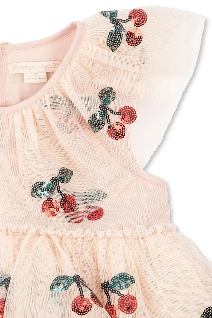 Konges Sløjd sukienka rozkloszowana YVONNE FAIRY DRESS KS107625.9BY2 beżowy