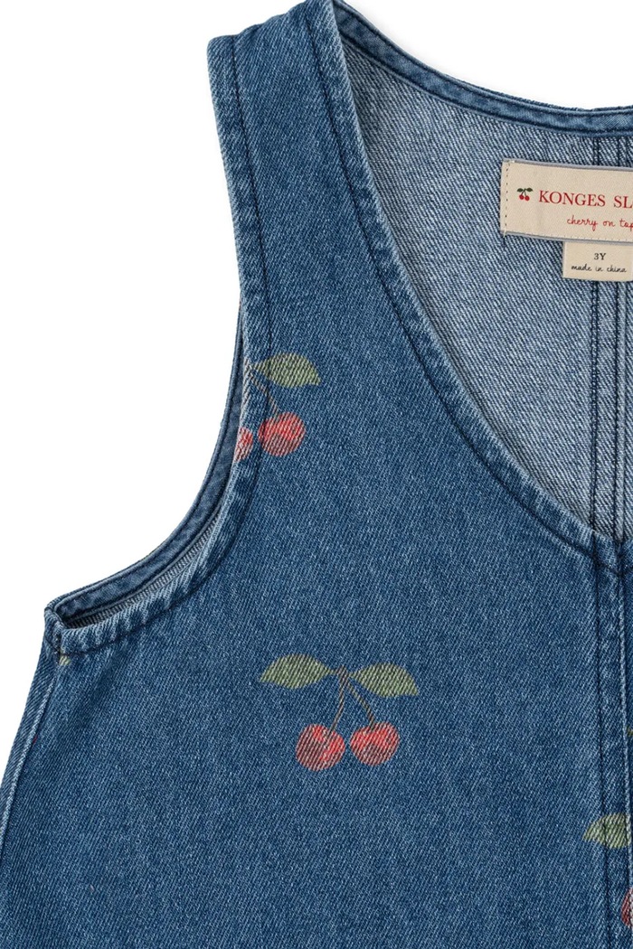 Konges Sløjd sukienka rozkloszowana bawełniana MAGOT DRESS GOTS granatowy KS107619.9BY2
