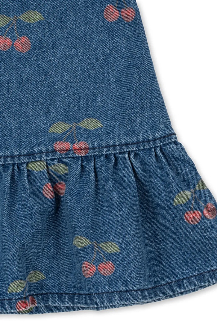 Konges Sløjd sukienka rozkloszowana bawełniana MAGOT DRESS GOTS KS107619.9BY2 granatowy