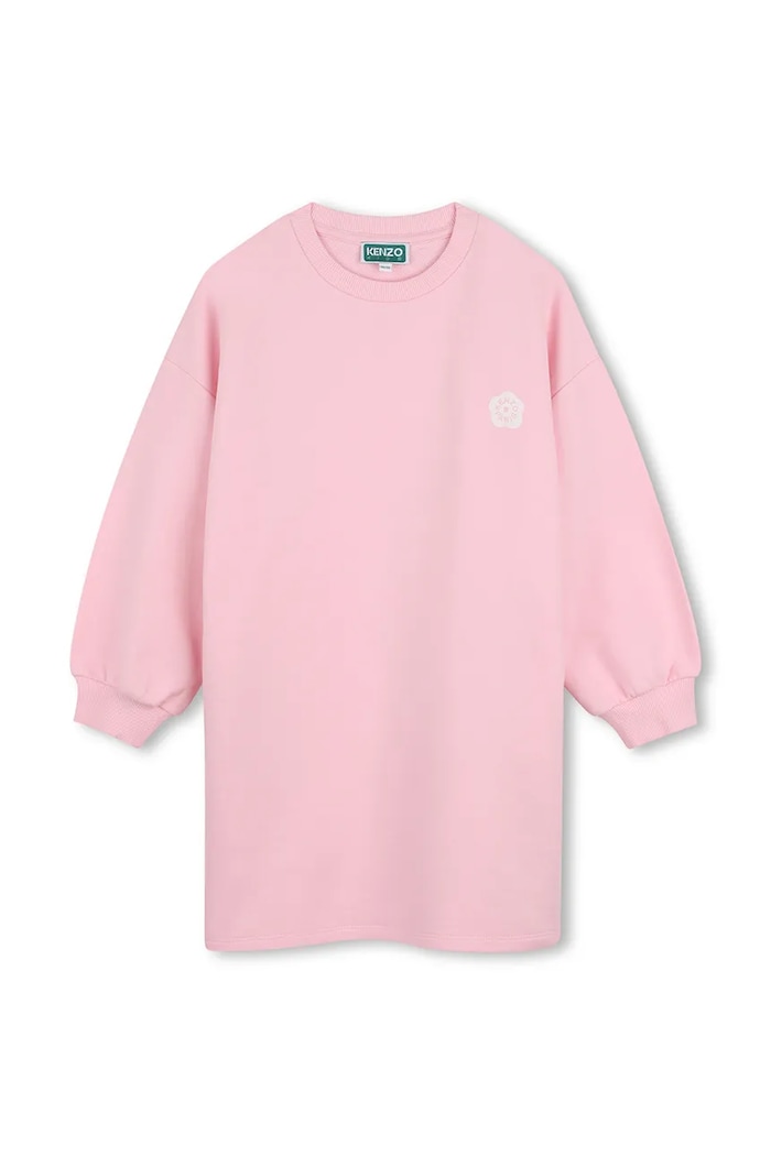 Kenzo Kids Oversize obleka bombažna roza K62172.86.108