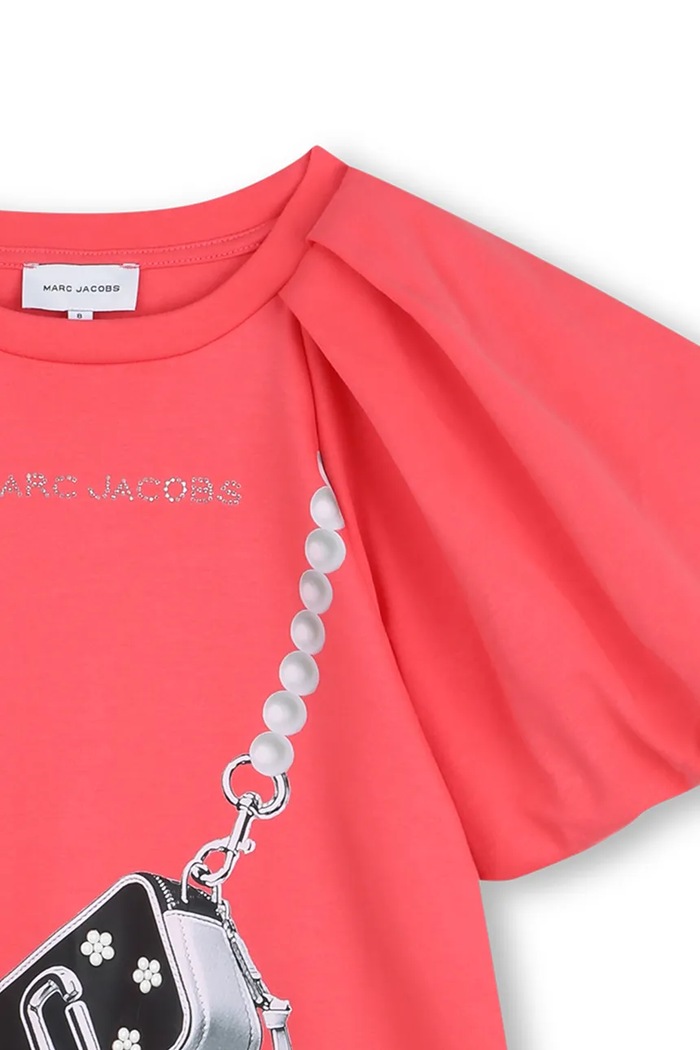 Dziewczynka MARC JACOBS Sukienka bawełniana W60971.156 różowy