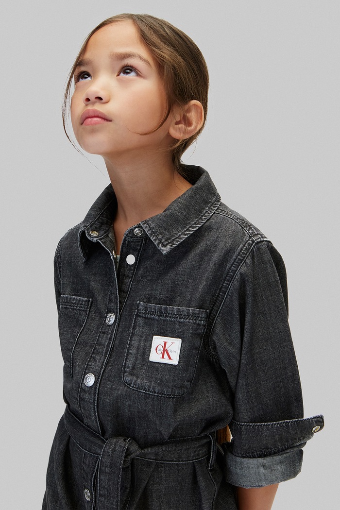 Calvin Klein Jeans Sukienka koszulowa jeansowa LVCKFJH06G.9BY2