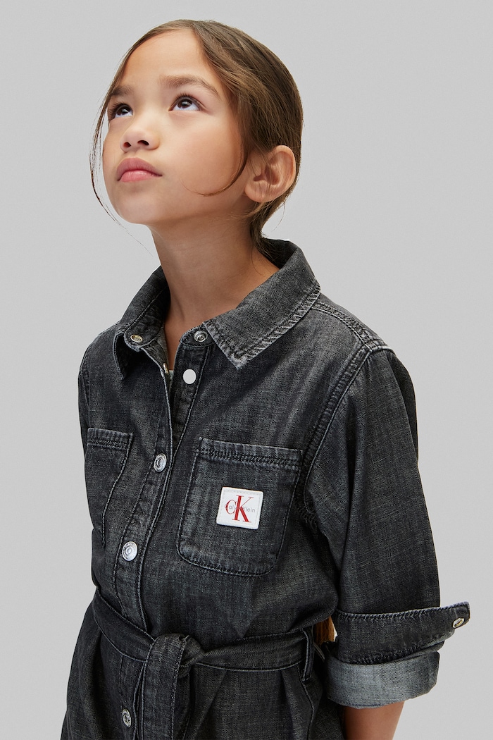 Calvin Klein Jeans Sukienka koszulowa jeansowa LVCKFJH06G.9BY2