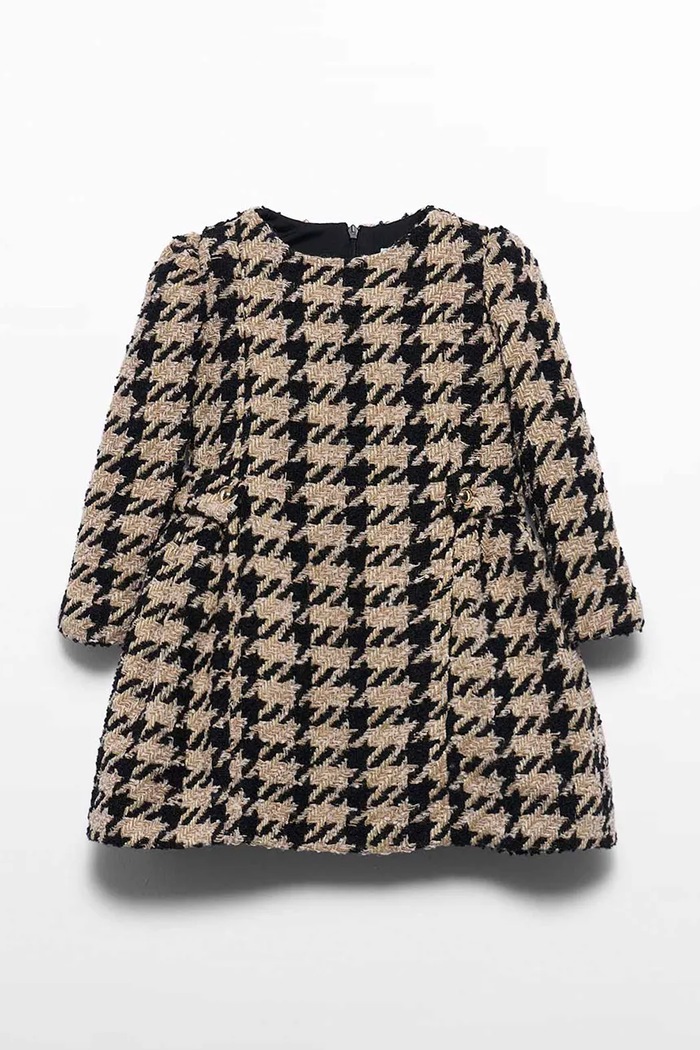 Abel&Lula Φόρεμα flared με πρόσμιξη μαλλιού 5581.2.Mini.9BY2 καφέ AW26
