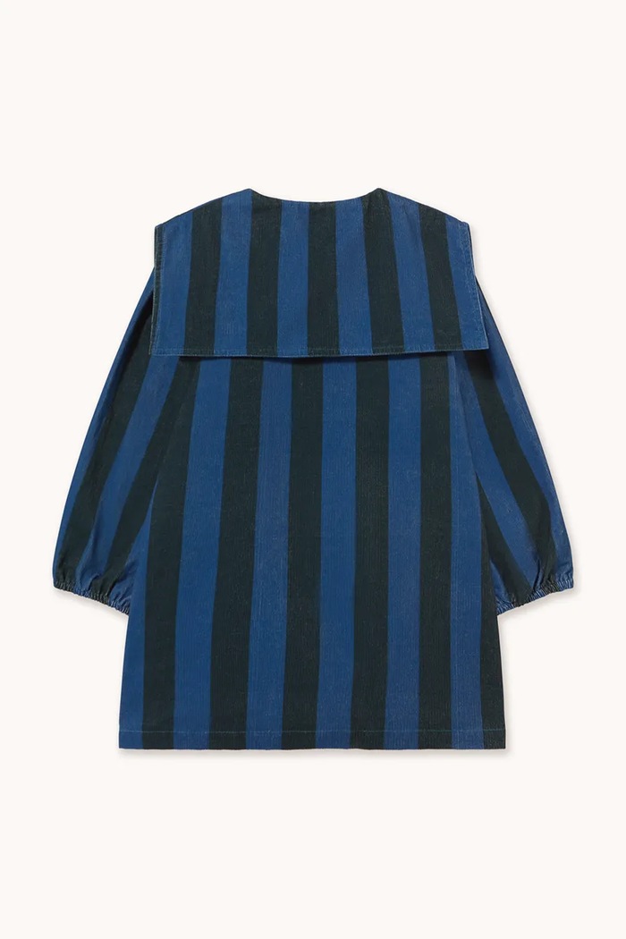 Tinycottons šaty manšestrové BLUE STRIPES CORDUROY DRESS modrá AW26.199