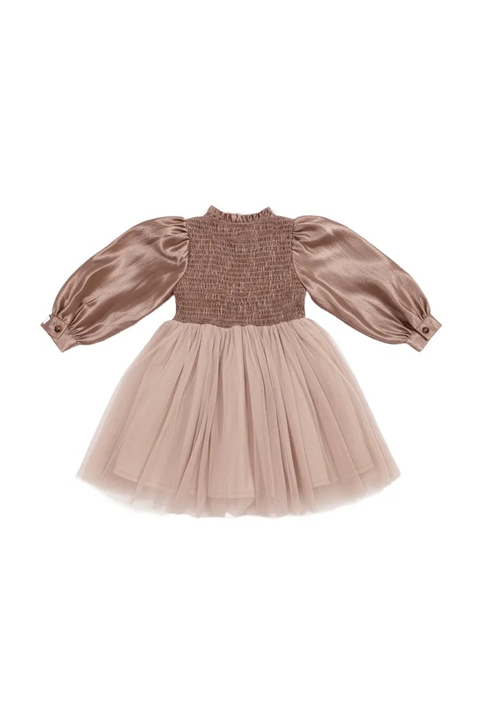 Dziewczynka Donsje sukienka babydoll z lyocellem Janice Dress 4125600 różowy
