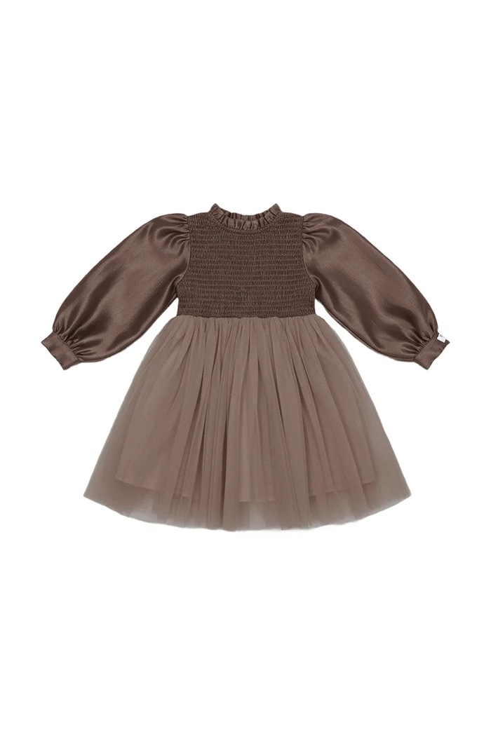Donsje sukienka babydoll z lyocellem Janice Dress 4125600 brązowy AW26