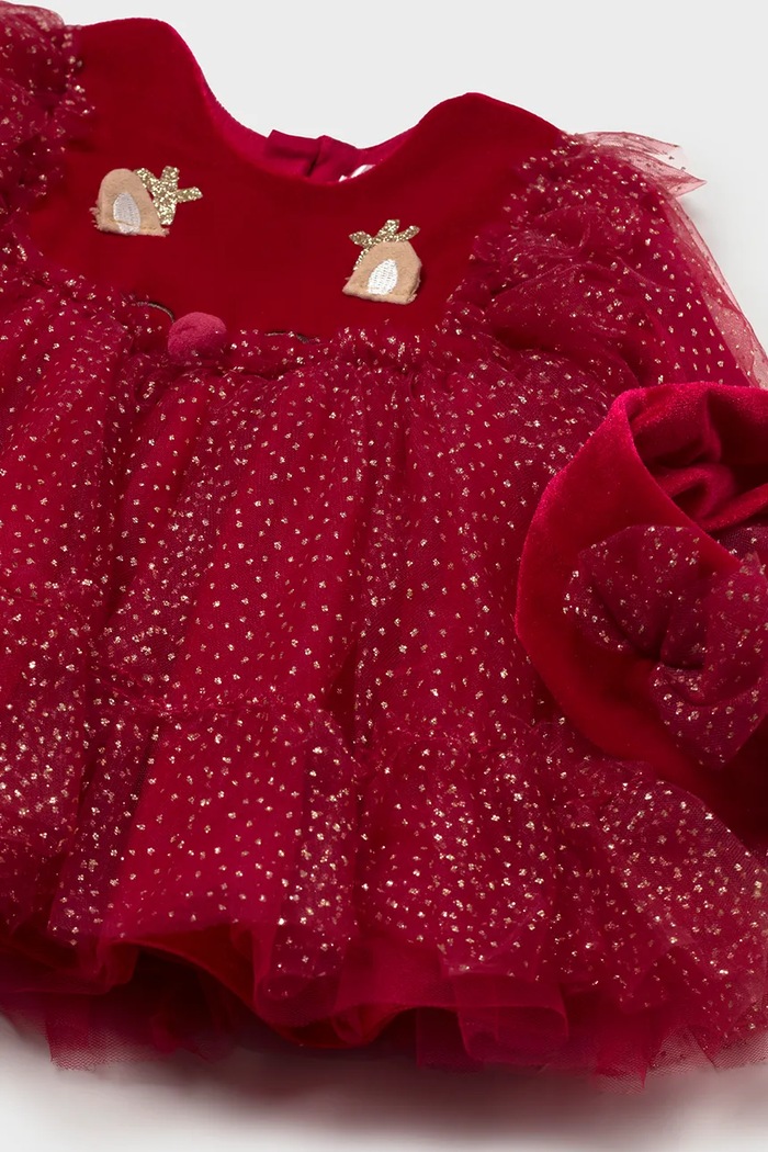 Dziewczynka Mayoral Newborn Sukienka rozkloszowana 2828.2U.Newborn.9BY2 czerwony