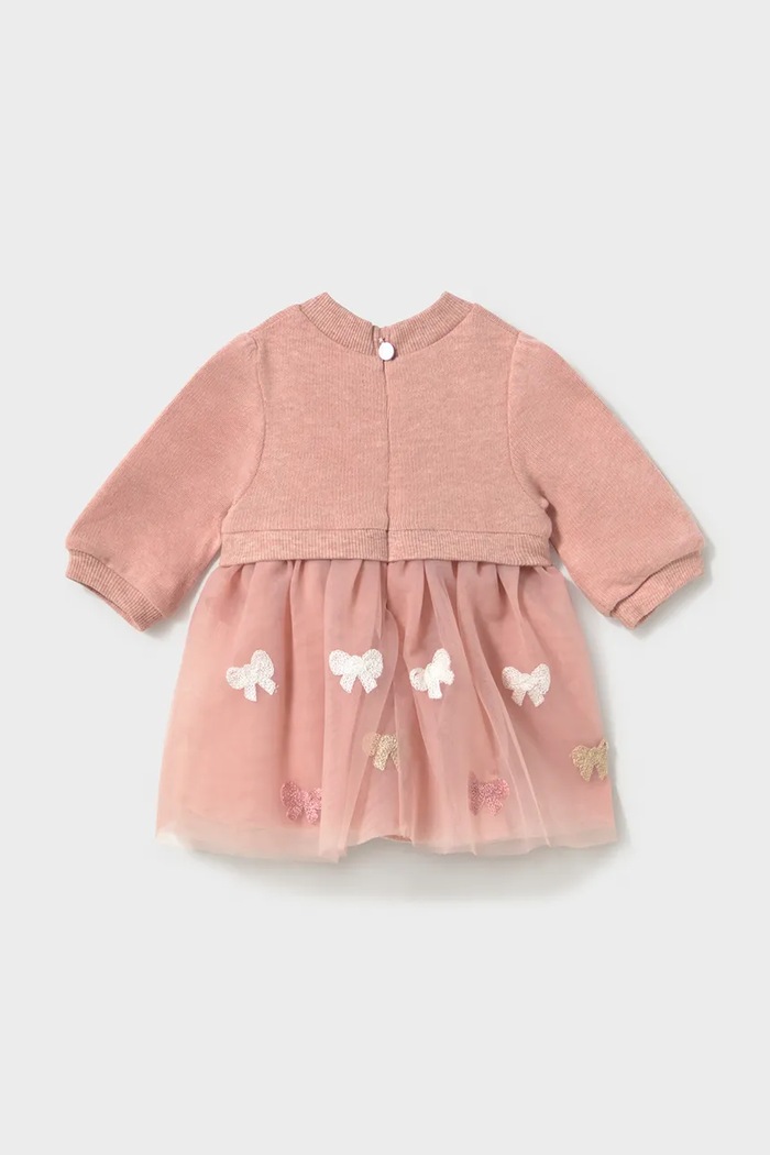 Mayoral Newborn рокля babydoll 2825.2R.Newborn.9BY2 розов AW26