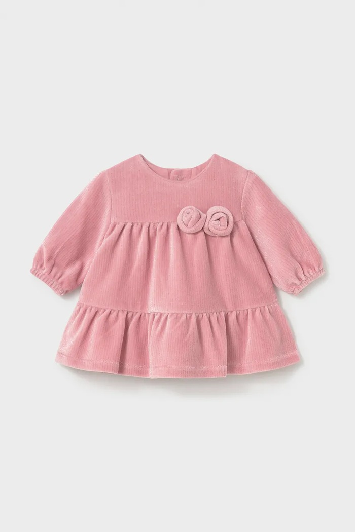 Mayoral Newborn рокля от джинс 2822.2Q.Newborn.9BY2 розов AW26