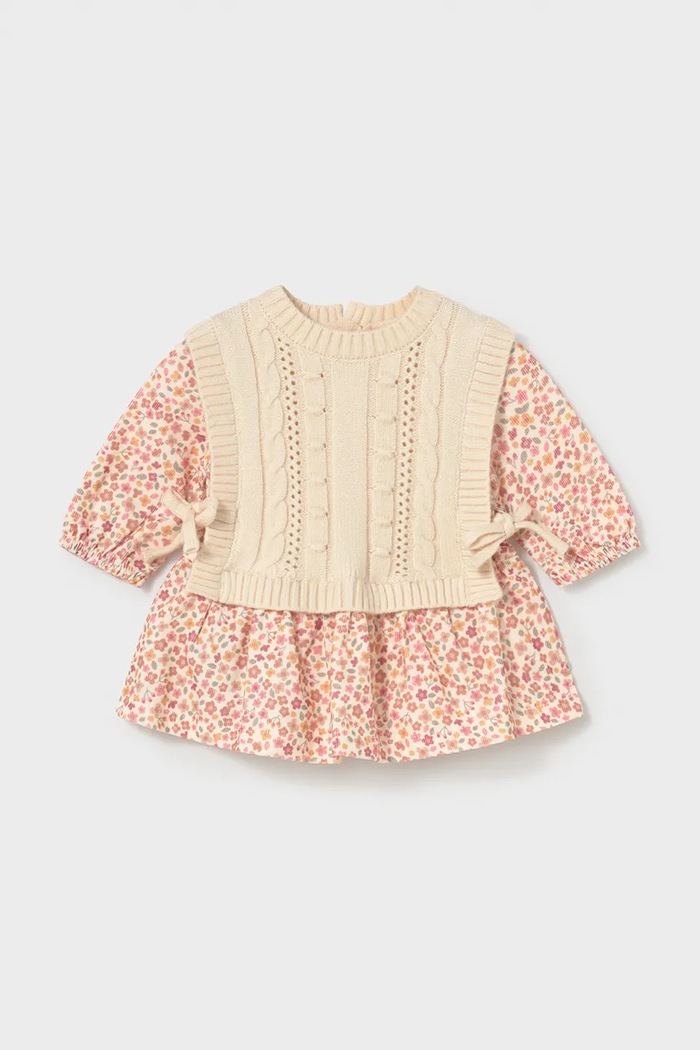Mayoral Newborn haljina A-kroja 2821.2P.Newborn.9BY2 roza AW26
