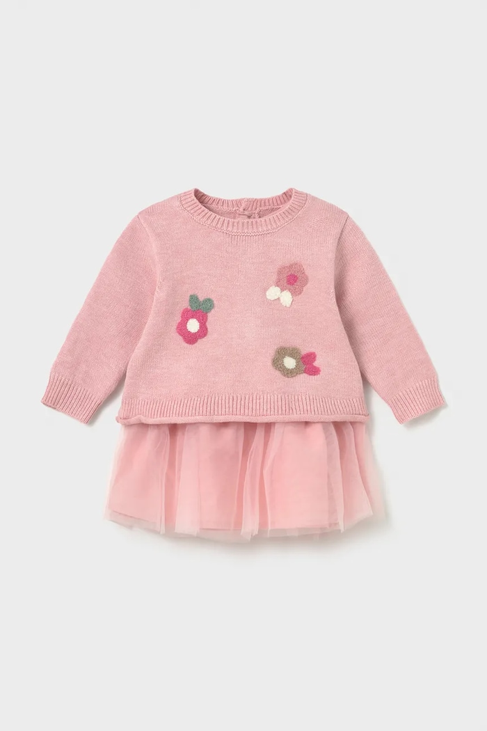 Mayoral Newborn Rochie din două piese roz 2820.2P.Newborn.9BY2