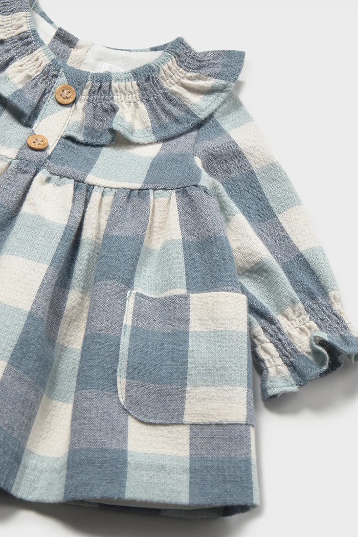 Платье с хлопком Mayoral Newborn 2819.2N.Newborn.9BY2 голубой