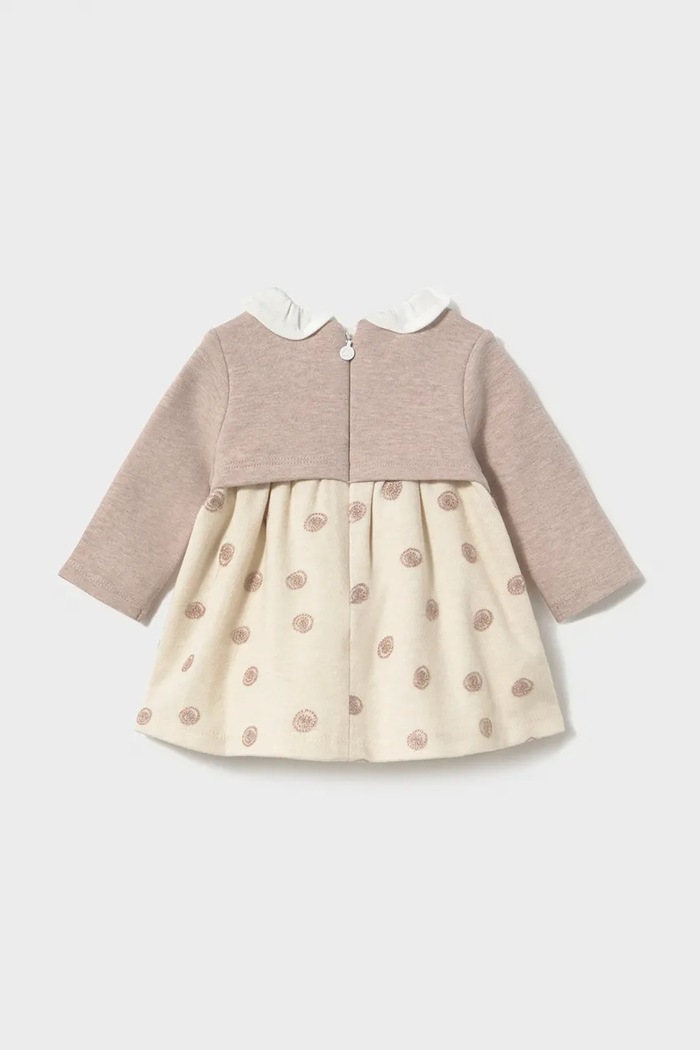 Mayoral Newborn Sukienka rozkloszowana 2817.2L.Newborn.9BY2 beżowy AW26
