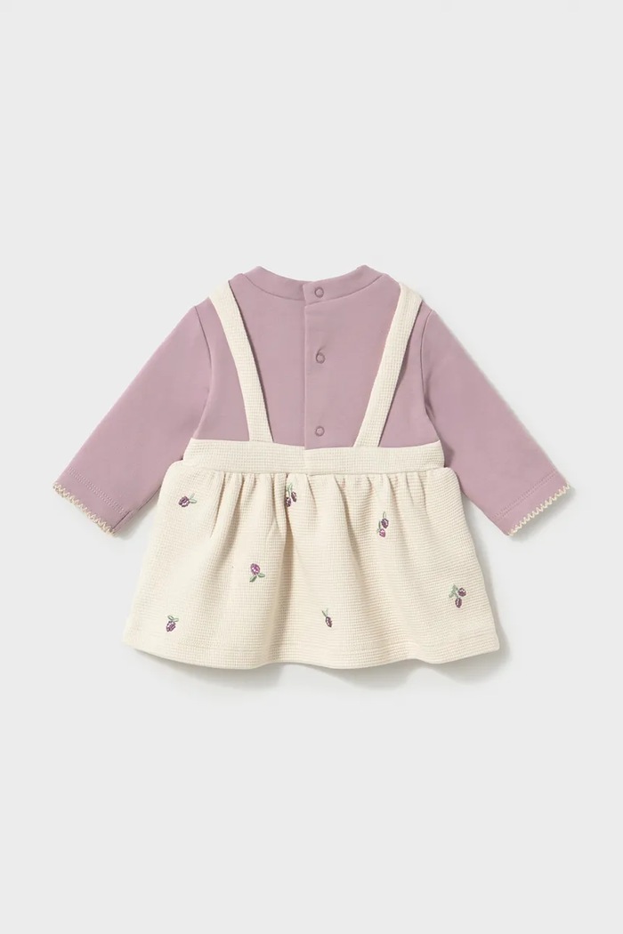 Mayoral Newborn Платье из хлопка с эластаном 2812.2H.Newborn.9BY2 бежевый AW26