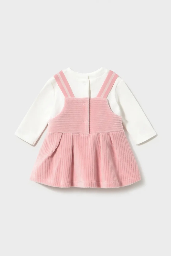 Mayoral Newborn сукня з бавовною 2803.2T.Newborn.9BY2 рожевий AW26