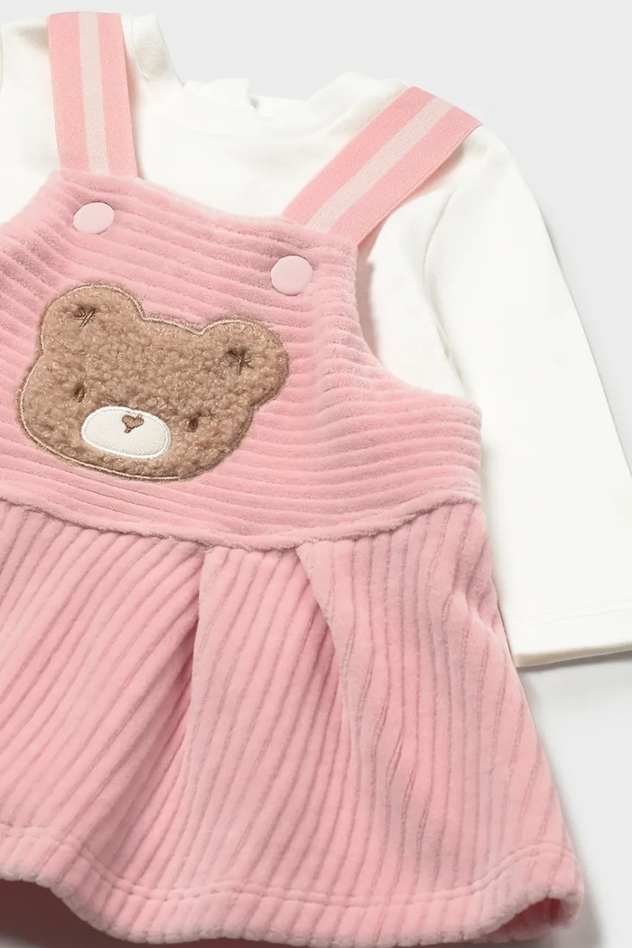 Дівчинка Mayoral Newborn сукня з бавовною 2803.2T.Newborn.9BY2 рожевий