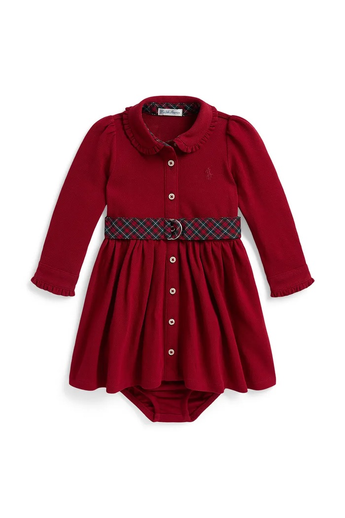 Polo Ralph Lauren Haljina A-kroja od pamuka crvena 310B28633001