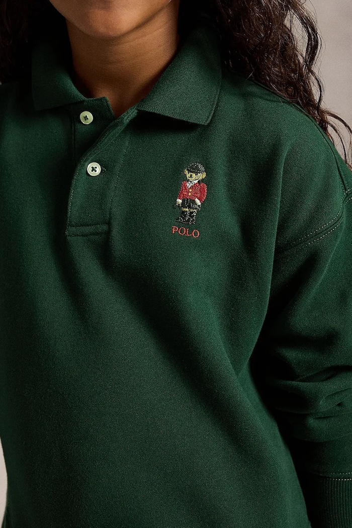 Sukienka dwuczęściowa z bawełną Polo Ralph Lauren zielony 313B28479001