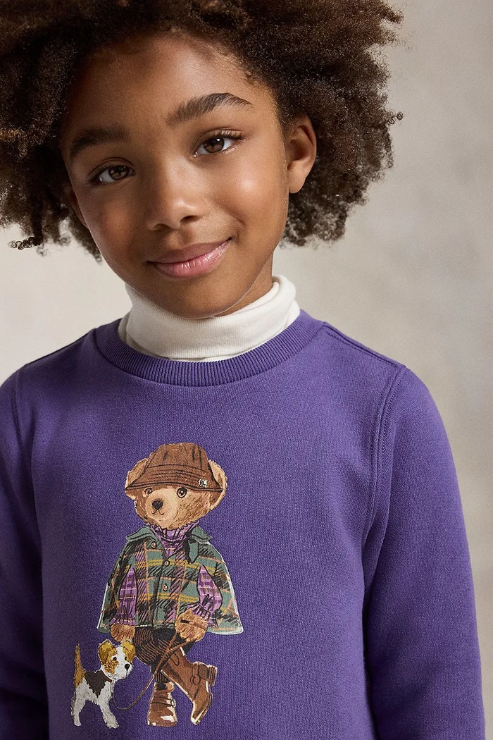 Polo Ralph Lauren pletena haljina s pamukom 312B26294001 ljubičasta