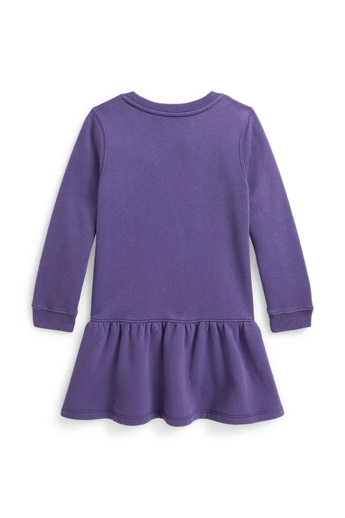 Djevojčice Polo Ralph Lauren pletena haljina s pamukom 312B26294001 ljubičasta