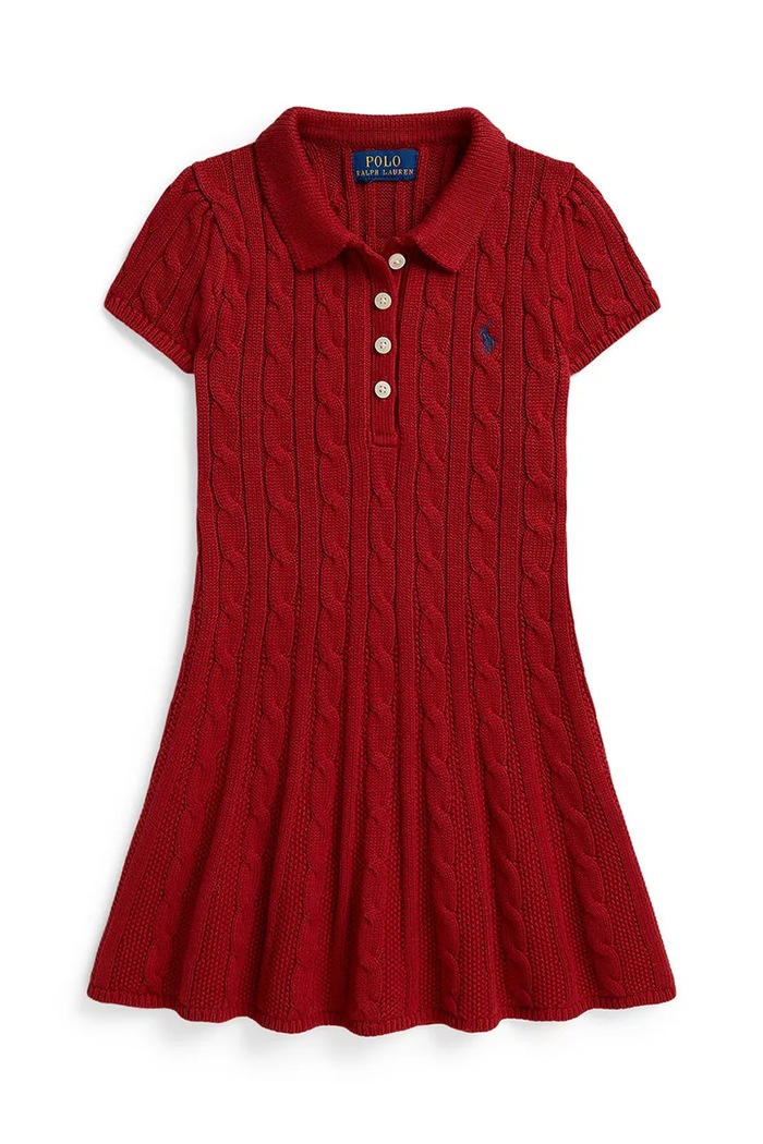 Polo Ralph Lauren ljetna haljina od pamuka crvena 312916526502