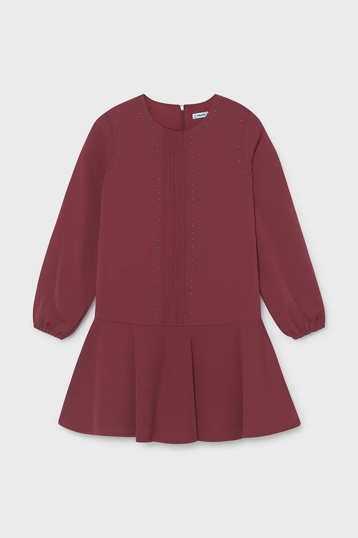 Mayoral sukienka dziecięca 7940.8G.Junior.9BY2 bordowy AW26