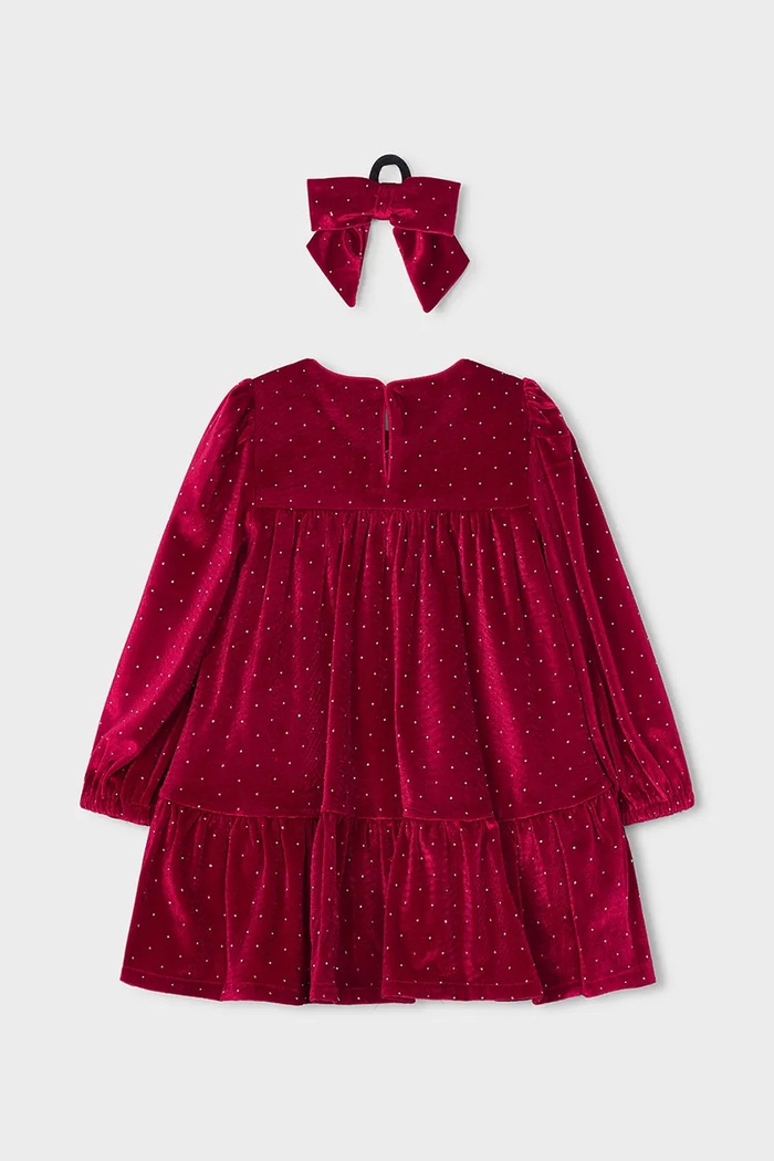Mayoral Šaty s rozšíreným strihom 4930.6L.Mini.9BY2 červená AW26