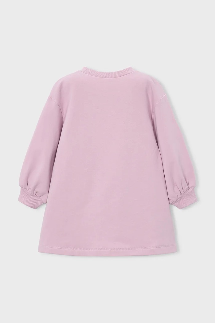 Mayoral платье из хлопка с эластаном 4914.6C.Mini.9BY2 розовый AW26
