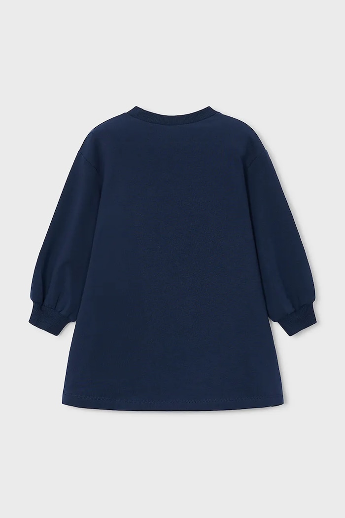 Mayoral šaty bavlněné s elastanem 4914.6C.Mini.9BY2 námořnická modř AW26