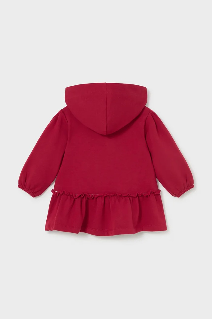 BIMBA Mayoral vestito in cotone con elastan 2937.4A.Baby.9BY2 rosso
