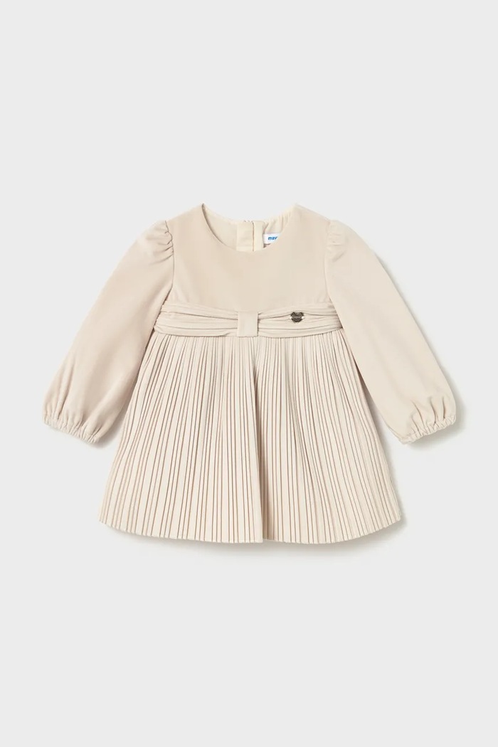 Mayoral Sukienka babydoll beżowy 2902.4K.Baby.9BY2