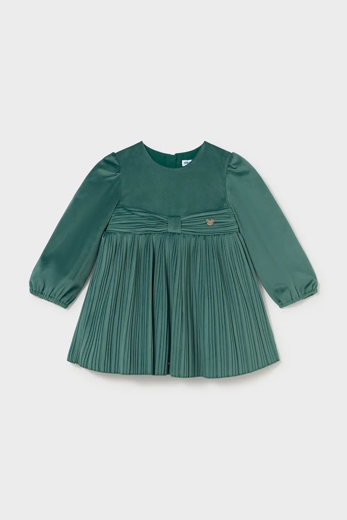 Mayoral babydoll obleka 2902.4K.Baby.9BY2 zelena AW26
