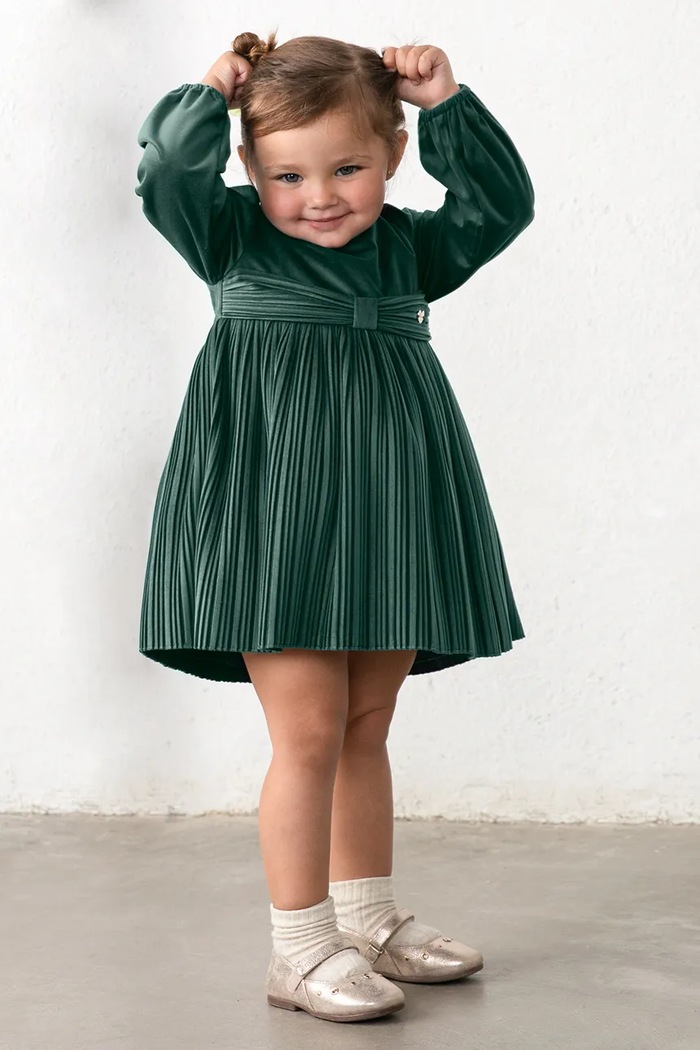 Mayoral babydoll obleka 2902.4K.Baby.9BY2 zelena