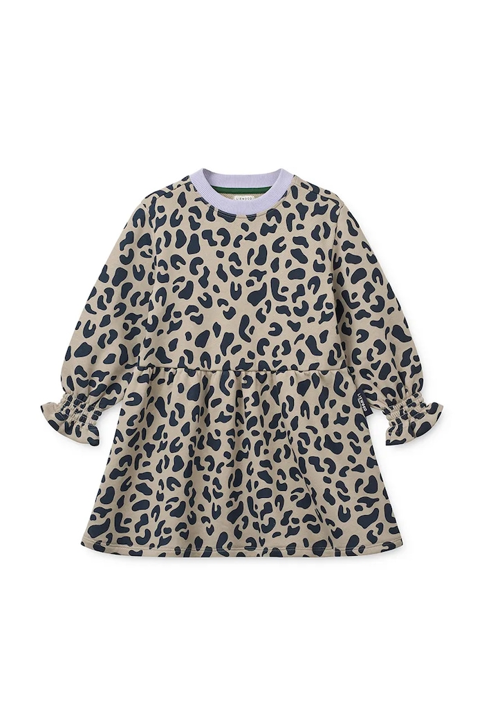 Liewood sukienka bawełniana Lia LS Sweatdress beżowy LW20874.9BY2