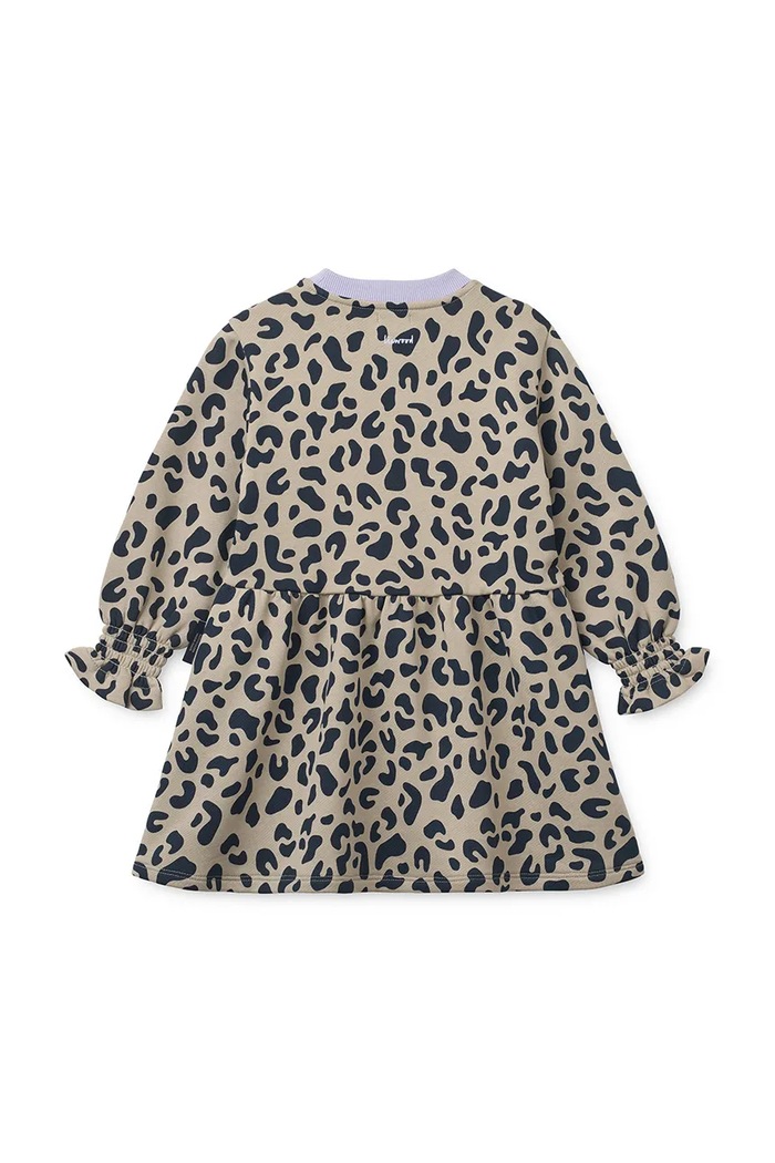 Liewood sukienka bawełniana Lia LS Sweatdress LW20874.9BY2 beżowy AW26