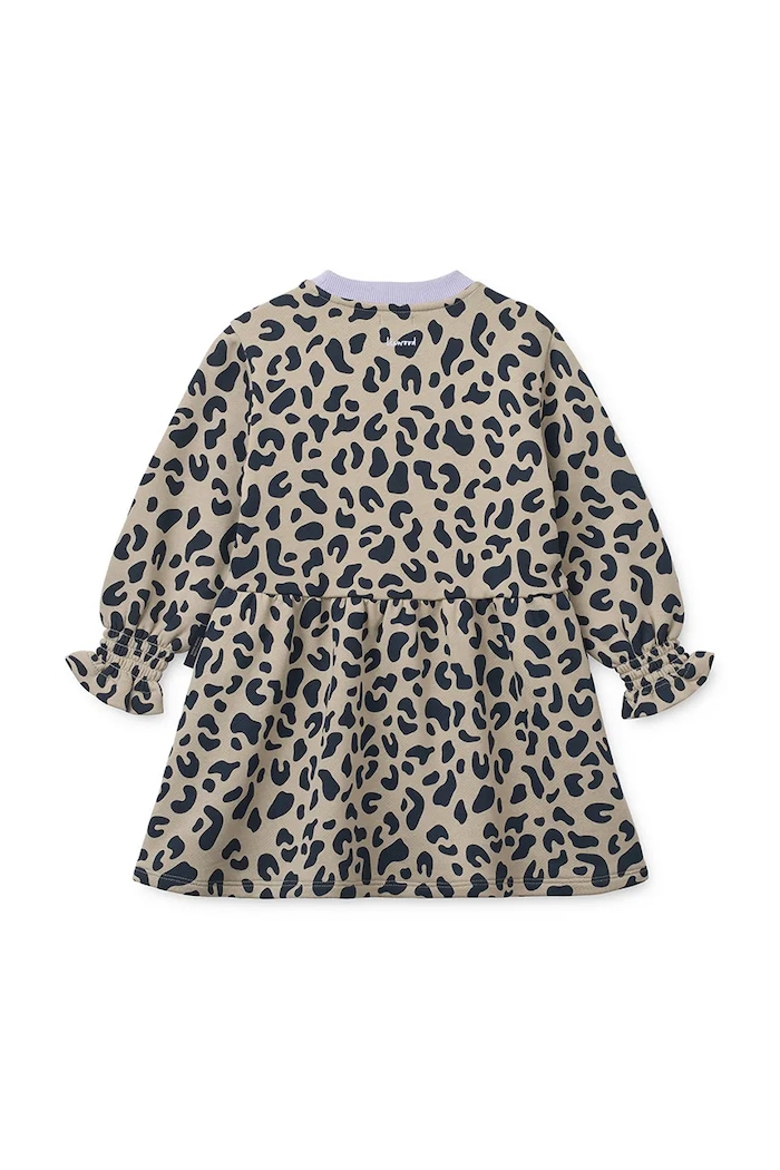 Liewood sukienka bawełniana Lia LS Sweatdress LW20874.9BY2 beżowy AW26