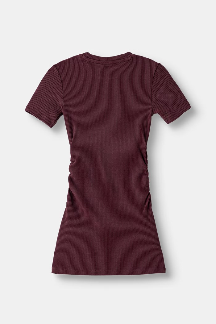 Guess φόρεμα bodycon με βισκόζη J6YK22.K5179.9BY2 μπορντό AW26